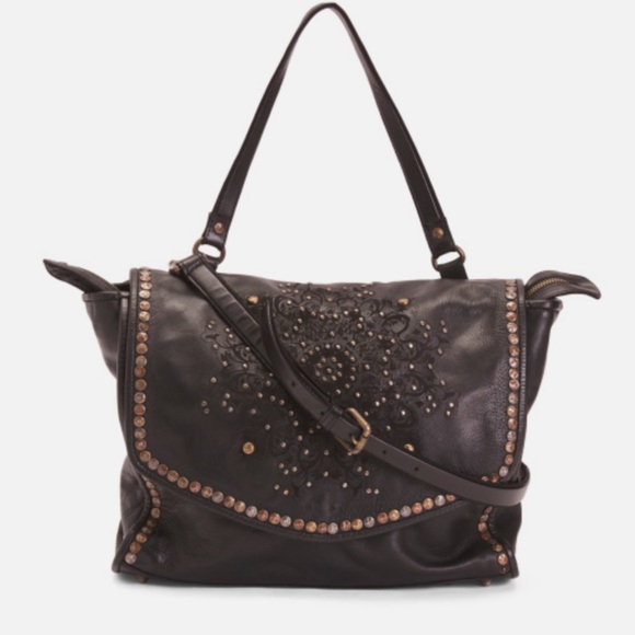 Platania Made in Italy Genuine leather Crossbody Tote - Picture 1 of 11